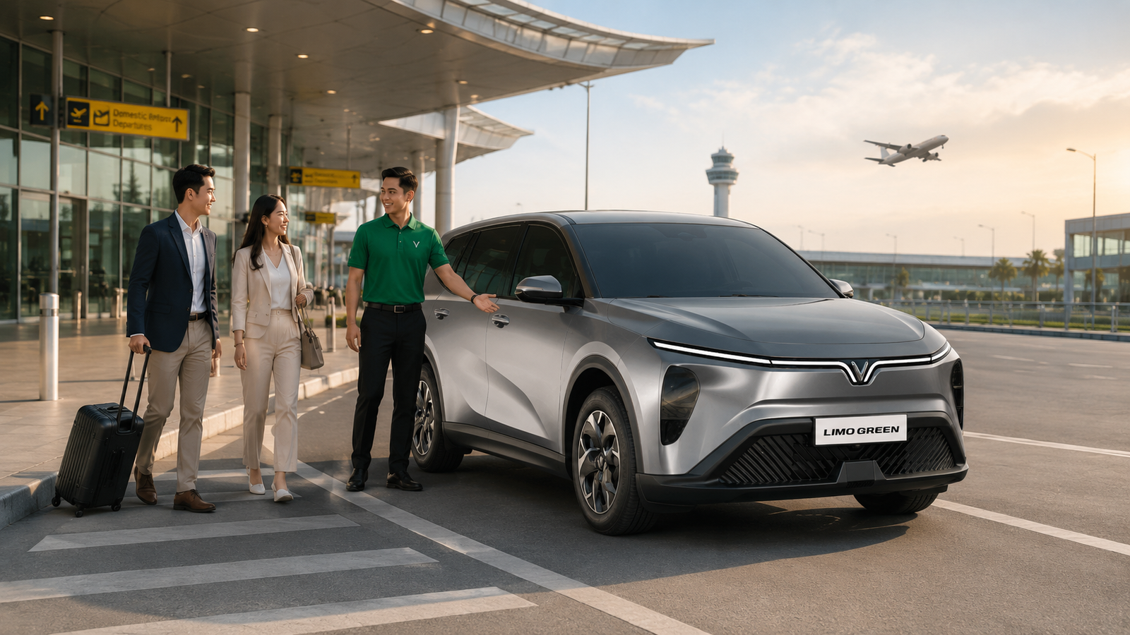 VinFast Limo Green chạy dịch vụ vận tải hành khách