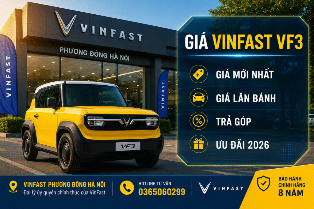 Giá xe Vinfast VF3 mới nhất 2026