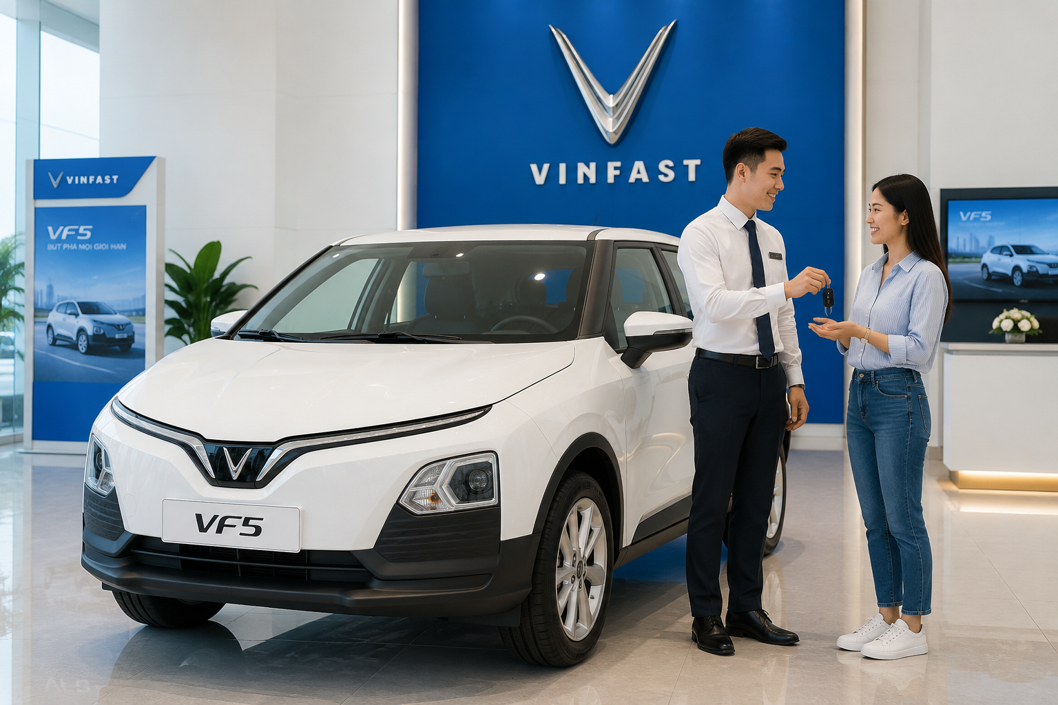 Bàn giao xe VinFast VF 5
